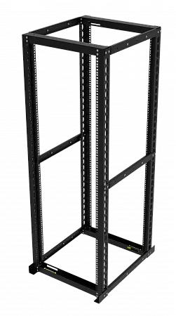 Стойка телекоммуникационная открытая двухрамная МИКсистем 19" 47U черная, глубина 600-1000